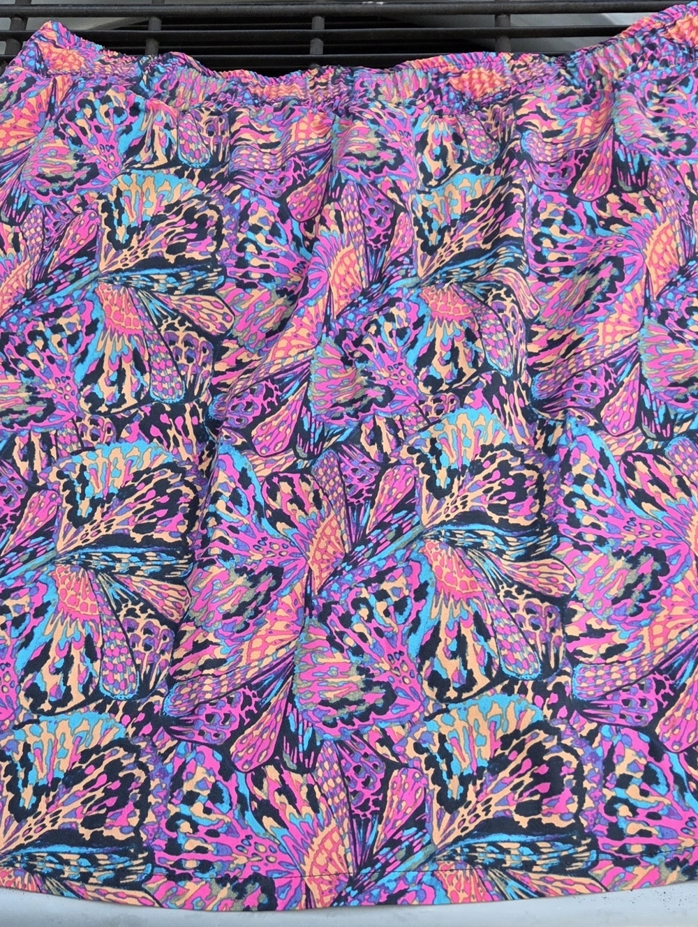 Toad&Co Brightly Colored Butterfly Print Skort, M